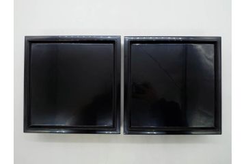 総本家濱田屋　輪島塗　漆器　木製　金蒔絵　平台付　扇面　松竹梅　格式高い雰囲気の二段重(菊、花、お重、重箱、黄袋付き、共箱付き)(R-079652)