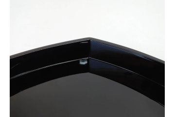 漆芸家 音丸香　蒟醤塗　漆器　木製　繊細な金彩のデザインが美しい羊歯文きんま香盆(シダ、植物、茶道、香道具、六角、お盆、トレイ、トレー、黄袋付き、共箱付き)(R-079654)
