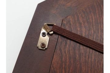 アンティーク雑貨　北海道民芸家具　お部屋のアクセントになる八角鏡(壁掛け鏡、吊鏡、ウォールミラー)(R-079656)