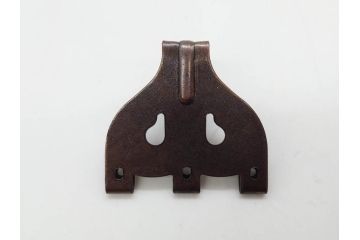 アンティーク雑貨　北海道民芸家具　お部屋のアクセントになる八角鏡(壁掛け鏡、吊鏡、ウォールミラー)(R-079656)