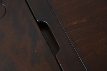中古　星野民芸(星野民藝)　桜材　2way　個性的なデザインが存在感を放つ八角炉(囲炉裏テーブル、木製火鉢、4人掛け、ダイニングテーブル、食卓)(R-079659)