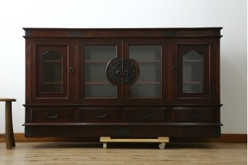 中古　美品!!　岩谷堂箪笥　和洋折衷デザインのサイドボード　定価約100万円　(R-079668)
