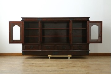 中古　美品!!　岩谷堂箪笥　和洋折衷デザインのサイドボード　定価約100万円　(R-079668)