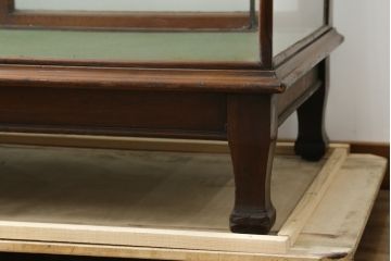 イギリスアンティーク　シンプルなデザインが取り入れやすいカウンターガラスケース(Gケース、ショーケース、ディスプレイケース、コレクションケース、飾り棚、収納棚、戸棚、陳列棚、店舗什器、英国)(R-079669)