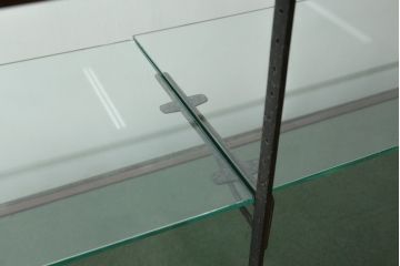 イギリスアンティーク　シンプルなデザインが取り入れやすいカウンターガラスケース(Gケース、ショーケース、ディスプレイケース、コレクションケース、飾り棚、収納棚、戸棚、陳列棚、店舗什器、英国)(R-079669)