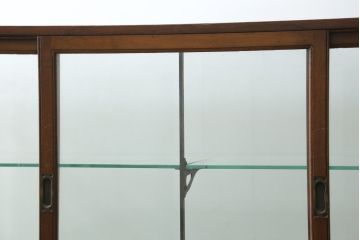 イギリスアンティーク　シンプルなデザインが取り入れやすいカウンターガラスケース(Gケース、ショーケース、ディスプレイケース、コレクションケース、飾り棚、収納棚、戸棚、陳列棚、店舗什器、英国)(R-079669)