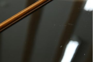 イギリスアンティーク　マホガニー材　クラシカルな雰囲気を漂わせる細身のビューローブックケース(ライティングビューロー、簿記机、引き出し、収納棚、戸棚、引き出し、在宅用デスク、在宅ワーク、在宅用、英国)(R-079670)