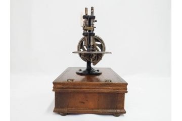 LEAD(リード)　Lead Machine　手回し　小振り　レトロな佇まいのミシン(小型、卓上、ハンドクラフト、手工芸、収納ケース付き)(R-079676)