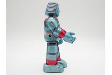 ビリケン商会 モスラ/メディコムトイ ジャイアントロボ　TERMINATOR2(ターミネーター2) T-800/X-27 EXPLORER/一晃 SPARKY ROBOT(スパーキーロボット)　ブリキのおもちゃ5点セット(ゼンマイ歩行、バトルダメージ、フィギュア、人形、玩具、特撮、外箱付き)(R-079677)