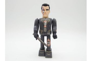 ビリケン商会 モスラ/メディコムトイ ジャイアントロボ　TERMINATOR2(ターミネーター2) T-800/X-27 EXPLORER/一晃 SPARKY ROBOT(スパーキーロボット)　ブリキのおもちゃ5点セット(ゼンマイ歩行、バトルダメージ、フィギュア、人形、玩具、特撮、外箱付き)(R-079677)
