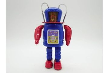 ビリケン商会 モスラ/メディコムトイ ジャイアントロボ　TERMINATOR2(ターミネーター2) T-800/X-27 EXPLORER/一晃 SPARKY ROBOT(スパーキーロボット)　ブリキのおもちゃ5点セット(ゼンマイ歩行、バトルダメージ、フィギュア、人形、玩具、特撮、外箱付き)(R-079677)