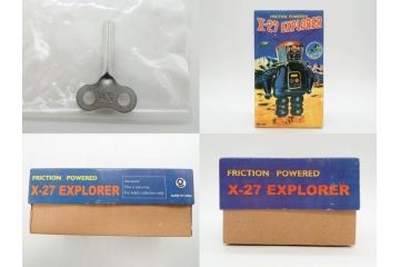 ビリケン商会 モスラ/メディコムトイ ジャイアントロボ　TERMINATOR2(ターミネーター2) T-800/X-27 EXPLORER/一晃 SPARKY ROBOT(スパーキーロボット)　ブリキのおもちゃ5点セット(ゼンマイ歩行、バトルダメージ、フィギュア、人形、玩具、特撮、外箱付き)(R-079677)