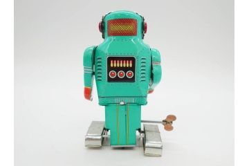 ビリケン商会 モスラ/メディコムトイ ジャイアントロボ　TERMINATOR2(ターミネーター2) T-800/X-27 EXPLORER/一晃 SPARKY ROBOT(スパーキーロボット)　ブリキのおもちゃ5点セット(ゼンマイ歩行、バトルダメージ、フィギュア、人形、玩具、特撮、外箱付き)(R-079677)