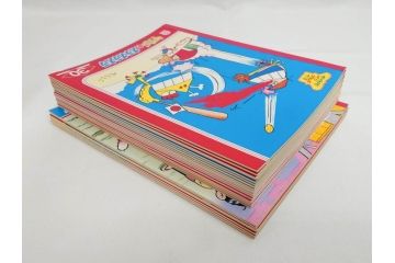 未使用　当時物　昭和レトロ　ワイド30　セイカ　ノート24冊セット(自由帳、じゆうちょう、もーれつア太郎、ニャロメ、ゲバゲバおじさん、ヤスジのオラオラオラ、風のカラッペ)(R-079679)