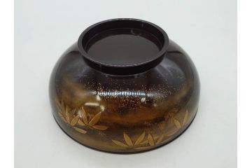 明治期　上手物　高蒔絵　金梨地　梅竹　眩い煌めきに見惚れる煮物椀10客セット(笹、漆器、和食器、木製椀、汁椀、吸物椀、お椀、共箱付き)(R-079680)