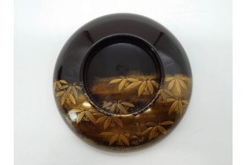 明治期　上手物　高蒔絵　金梨地　梅竹　眩い煌めきに見惚れる煮物椀10客セット(笹、漆器、和食器、木製椀、汁椀、吸物椀、お椀、共箱付き)(R-079680)