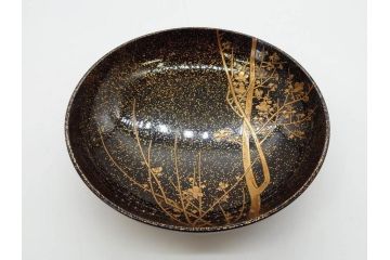 明治期　上手物　高蒔絵　金梨地　梅竹　眩い煌めきに見惚れる煮物椀10客セット(笹、漆器、和食器、木製椀、汁椀、吸物椀、お椀、共箱付き)(R-079680)