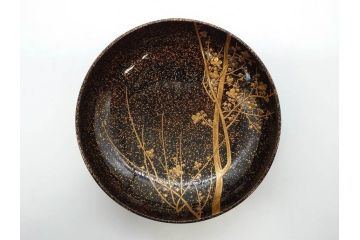 明治期　上手物　高蒔絵　金梨地　梅竹　眩い煌めきに見惚れる煮物椀10客セット(笹、漆器、和食器、木製椀、汁椀、吸物椀、お椀、共箱付き)(R-079680)