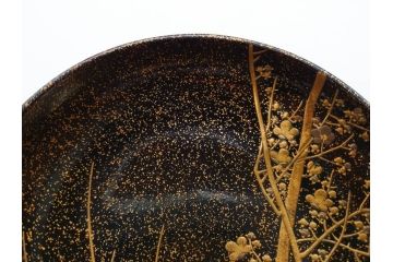 明治期　上手物　高蒔絵　金梨地　梅竹　眩い煌めきに見惚れる煮物椀10客セット(笹、漆器、和食器、木製椀、汁椀、吸物椀、お椀、共箱付き)(R-079680)