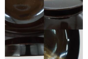 明治期　上手物　高蒔絵　金梨地　梅竹　眩い煌めきに見惚れる煮物椀10客セット(笹、漆器、和食器、木製椀、汁椀、吸物椀、お椀、共箱付き)(R-079680)