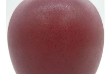 陶雅堂　辰砂　趣ある深紅色が目を引く壷(小森忍、中国、大連、壺、つぼ、花器、花入、花生、共箱付き、裏印、中国美術)(R-079684)
