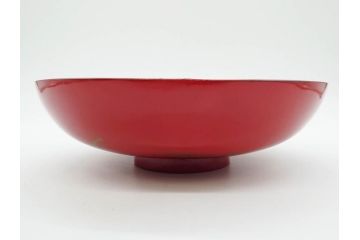 明治3年　朱塗　金蒔絵　漆器　木製　五ツ組　雅な雰囲気漂う大盃5点セット(松、牡丹、花、風景、漆芸、杯、酒器、和食器、共箱付き)(R-079685)