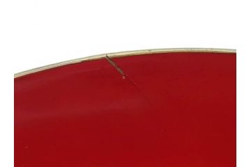 明治3年　朱塗　金蒔絵　漆器　木製　五ツ組　雅な雰囲気漂う大盃5点セット(松、牡丹、花、風景、漆芸、杯、酒器、和食器、共箱付き)(R-079685)