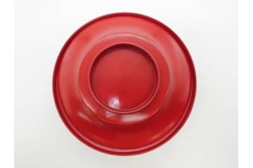 明治期　朱塗　木製椀　食卓を明るく彩る煮物椀10客セット(漆器、和食器、汁椀、蓋付き、吸物椀、お椀、共箱付き)(R-079687)