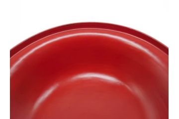 明治期　朱塗　木製椀　食卓を明るく彩る煮物椀10客セット(漆器、和食器、汁椀、蓋付き、吸物椀、お椀、共箱付き)(R-079687)