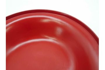 明治期　朱塗　木製椀　食卓を明るく彩る煮物椀10客セット(漆器、和食器、汁椀、蓋付き、吸物椀、お椀、共箱付き)(R-079687)
