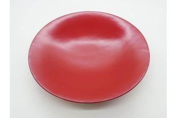 明治期　朱塗　木製椀　食卓を明るく彩る煮物椀10客セット(漆器、和食器、汁椀、蓋付き、吸物椀、お椀、共箱付き)(R-079687)