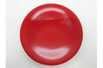 明治期　朱塗　木製椀　食卓を明るく彩る煮物椀10客セット(漆器、和食器、汁椀、蓋付き、吸物椀、お椀、共箱付き)(R-079687)