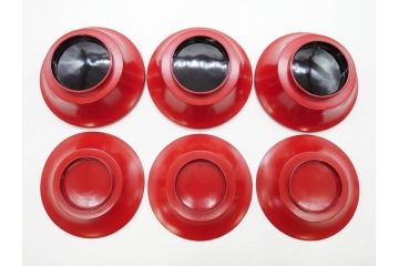 明治期　朱塗　木製椀　食卓を明るく彩る煮物椀10客セット(漆器、和食器、汁椀、蓋付き、吸物椀、お椀、共箱付き)(R-079687)