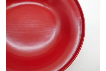明治期　朱塗　木製椀　艶やかな漆が美しい煮物椀10客セット(漆器、和食器、汁椀、蓋付き、吸物椀、お椀、共箱付き)(R-079688)
