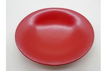明治期　朱塗　木製椀　艶やかな漆が美しい煮物椀10客セット(漆器、和食器、汁椀、蓋付き、吸物椀、お椀、共箱付き)(R-079688)