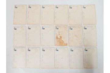 昭和レトロ　新年はがき　女の子　男の子　はがきまとめてセット(絵葉書、年賀状、ハガキ、箱付き、計539枚、8種類、振袖、スキー、凧、お正月、羽子板、少年飛行兵)(R-079690)