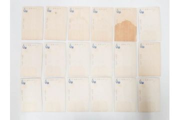 昭和レトロ　新年はがき　女の子　男の子　はがきまとめてセット(絵葉書、年賀状、ハガキ、箱付き、計539枚、8種類、振袖、スキー、凧、お正月、羽子板、少年飛行兵)(R-079690)