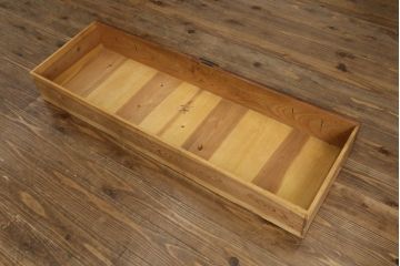和製アンティーク　前面欅(ケヤキ)材　角手引き手　上質な錠前金具の関西時代箪笥ローボード(関西箪笥、和たんす、収納タンス、整理箪笥、引き出し、サイドボード、テレビ台、TV台、TVボード)(R-079703)