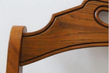 中古　美品　DREXEL HERITAGE(ドレクセルヘリテイジ)　ESPERANTO(エスペラント)　美しい曲線を描く木製フレームが目を惹くキャスター付きチェア(サイドチェア、ダイニングチェア、ワークチェア、椅子、イス)(定価約20万円)(R-079705)