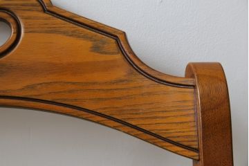 中古　美品　DREXEL HERITAGE(ドレクセルヘリテイジ)　ESPERANTO(エスペラント)　美しい曲線を描く木製フレームが目を惹くキャスター付きチェア(サイドチェア、ダイニングチェア、ワークチェア、椅子、イス)(定価約20万円)(R-079705)