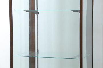 イギリスアンティーク　マホガニー材　深みのある木色が上品でおしゃれなGケース(キャビネット、ガラスケース、コレクションケース、ディスプレイケース、ショーケース、飾り棚、陳列棚、店舗什器、英国)(R-079707)
