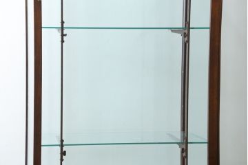イギリスアンティーク　マホガニー材　深みのある木色が上品でおしゃれなGケース(キャビネット、ガラスケース、コレクションケース、ディスプレイケース、ショーケース、飾り棚、陳列棚、店舗什器、英国)(R-079707)