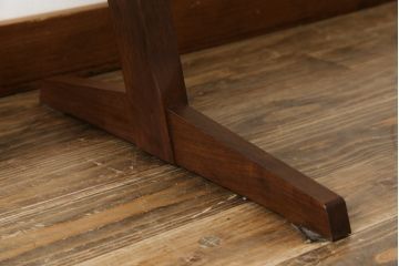 和製ビンテージ　美品　ジョージナカシマ　コノイドチェア(CONOID CHAIR)　CN101　スタイリッシュな佇まいのサイドチェア(ジョージ・ナカシマ、板座チェア、ダイニングチェア、椅子、イス、ヴィンテージ)(R-079710)
