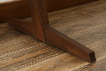 和製ビンテージ　美品　ジョージナカシマ　コノイドチェア(CONOID CHAIR)　CN101　スタイリッシュな佇まいのサイドチェア(ジョージ・ナカシマ、板座チェア、ダイニングチェア、椅子、イス、ヴィンテージ)(R-079712)