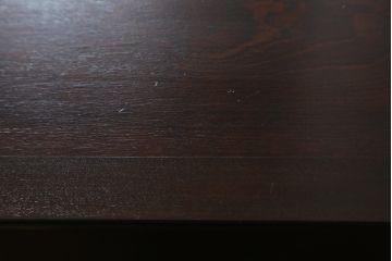 中古　松本民芸家具　立体的なデザインが目を引くA型脇棚(サイドチェスト、引き出し)(定価約15万4千円)(R-079719)