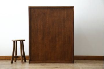 中古　美品!!　軽井沢彫り　凝った彫刻が美しく和室にも洋室にも合うのが嬉しいライティングビューロー(簿記机、ワークデスク、在宅用、在宅ワーク用、引き出し、サイドチェスト)(R-079720)
