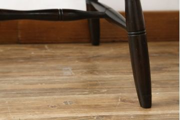 和製ビンテージ　松本民芸家具　シックな佇まいが魅力的な#72リーチ型チェア(ダイニングチェア、ウィンザーチェア、板座チェア、椅子、ウインザーチェア、ヴィンテージ)(R-079726)