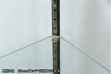 イギリスアンティーク　Dudley&Co.Ltd.　HOLLOWAY.LONDON.　N.7.　マホガニー材　落ち着きのある佇まいが上品な縦型ガラスケース(ショーケース、Gケース、陳列棚、飾り棚、コレクションケース、キャビネット、店舗什器、英国)(R-079728)