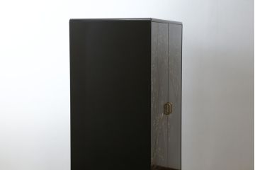 中古　香川漆器　伝統工芸士・小松庄一作　かくし付き　漆絵　桐材　梅鳥図　雅やかな漆絵が気品を感じる衣装箪笥(着物箪笥、収納箪笥、引き出し、桐箪笥、和たんす)(R-079730)