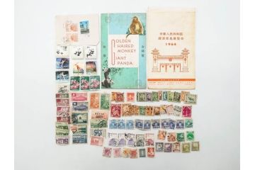 中華人民共和国　経済貿易展覧会　中国人民郵政　中華民国郵政　香港　満州　台湾　オオパンダ　イボハナザル　未使用・使用済　中国切手まとめてセット(猿、ジャイアントパンダ、中華民国航空郵票、外国切手、花、動物、風景、記念切手)(R-079736)